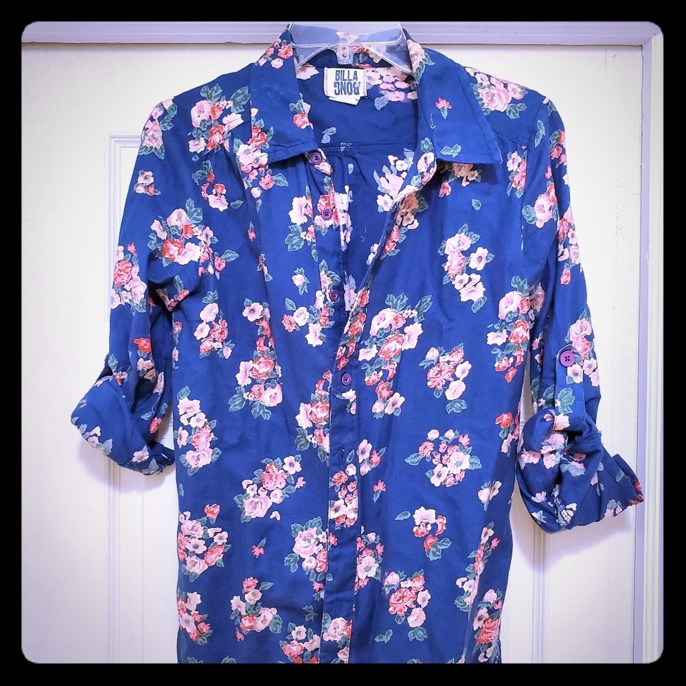 Billabong Floral Button Down